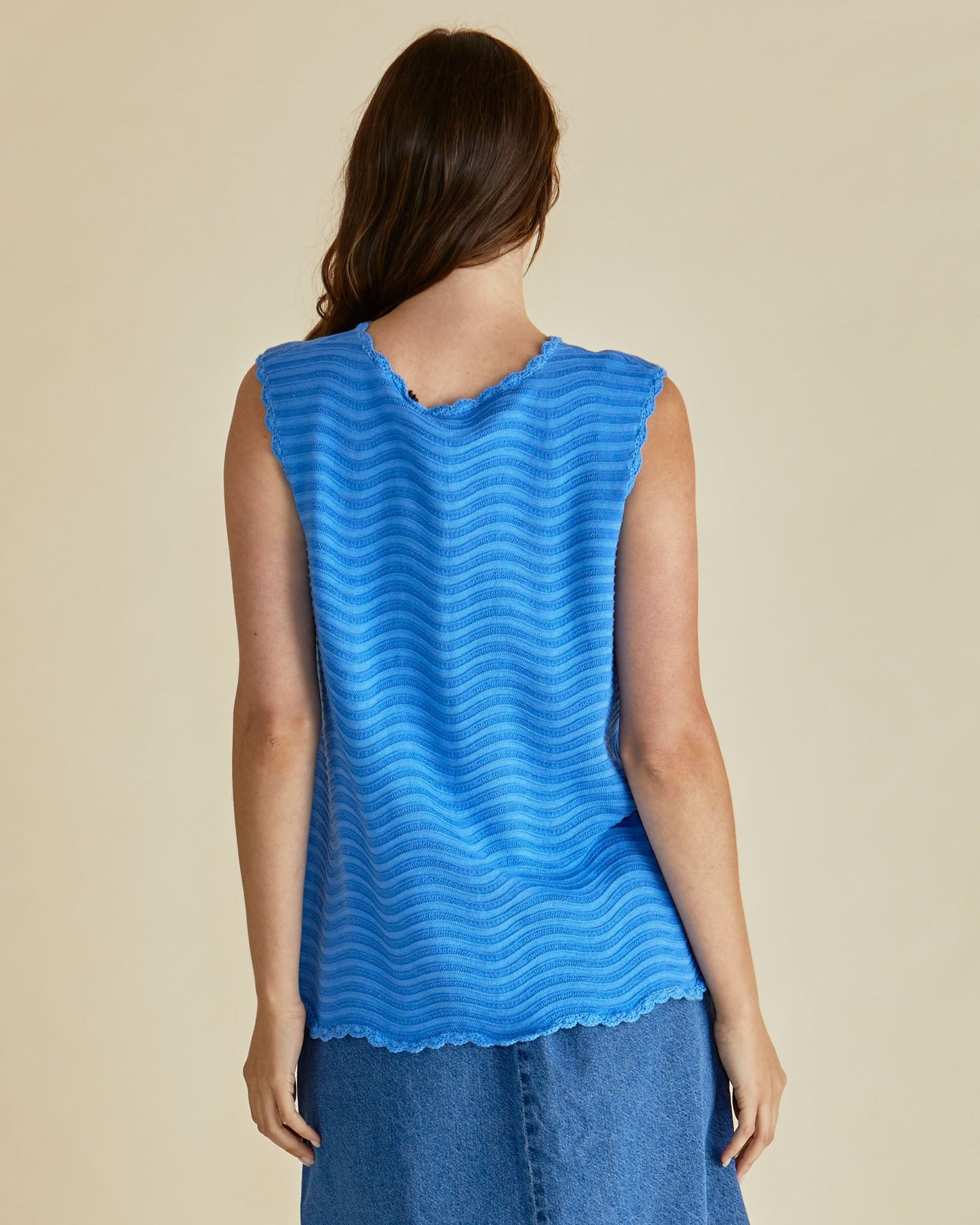 Betty Basics Aviva Tank (Blue Stripe)