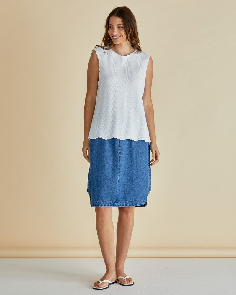 Betty Basics Aviva Tank (White Stripe)