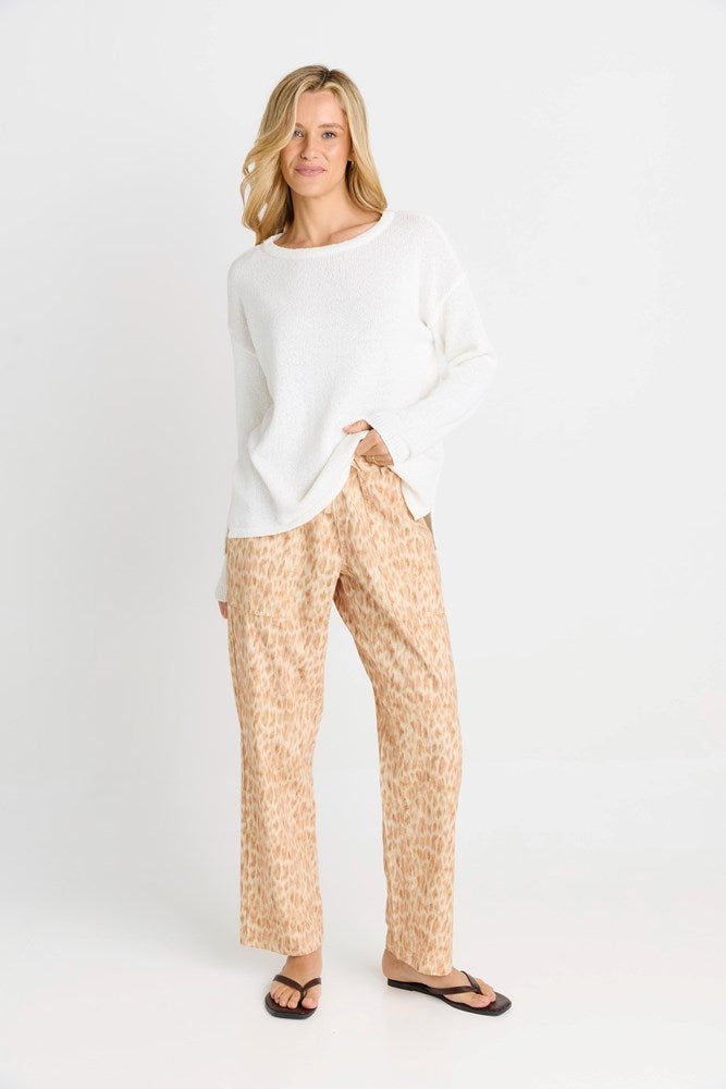 Betty Basics Bradford Knit Top (White)