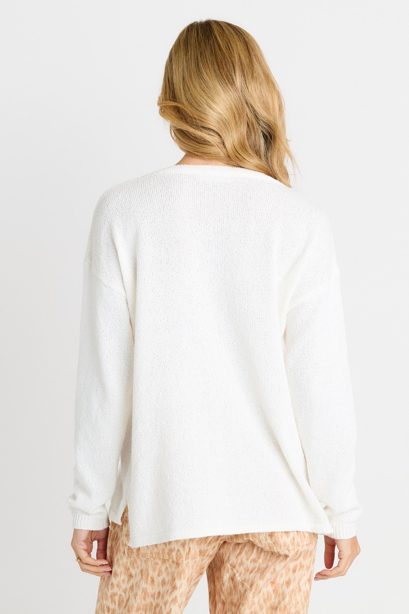 Betty Basics Bradford Knit Top (White)
