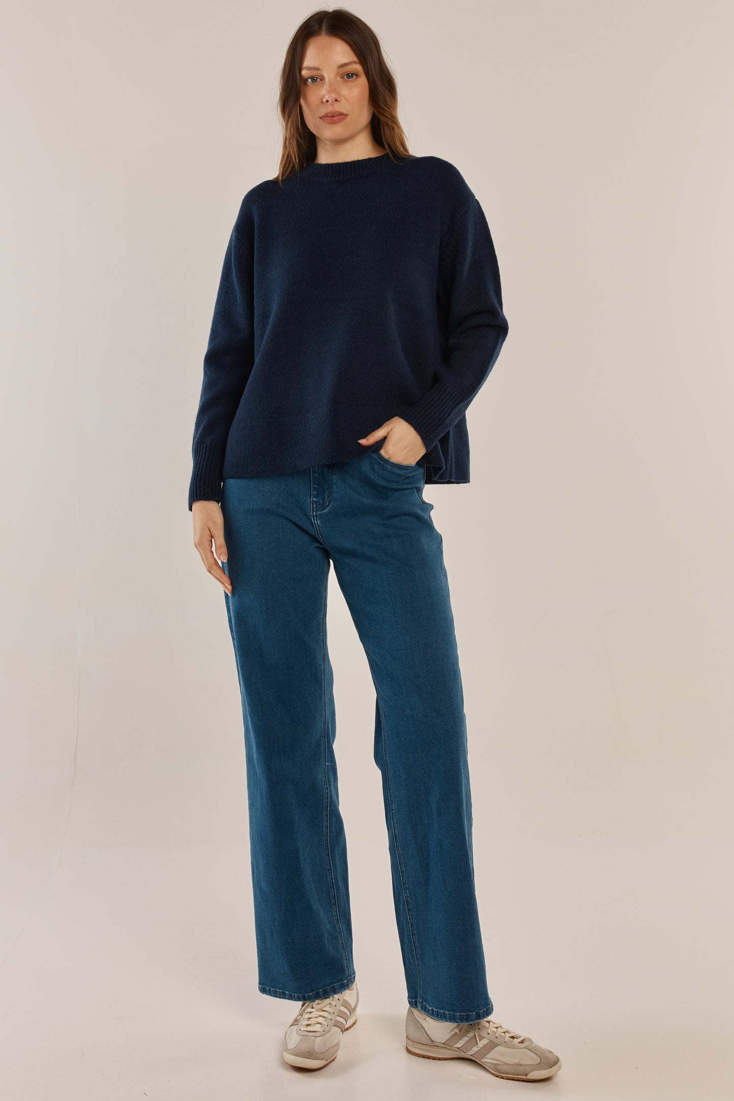 Betty Basics Camryn Knit Sweater (Navy)