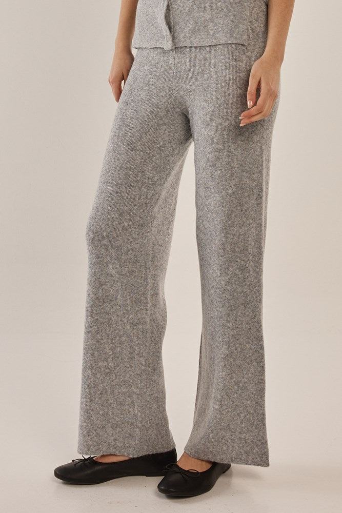 Betty Basics Nash Knit Pant (Grey Marle)