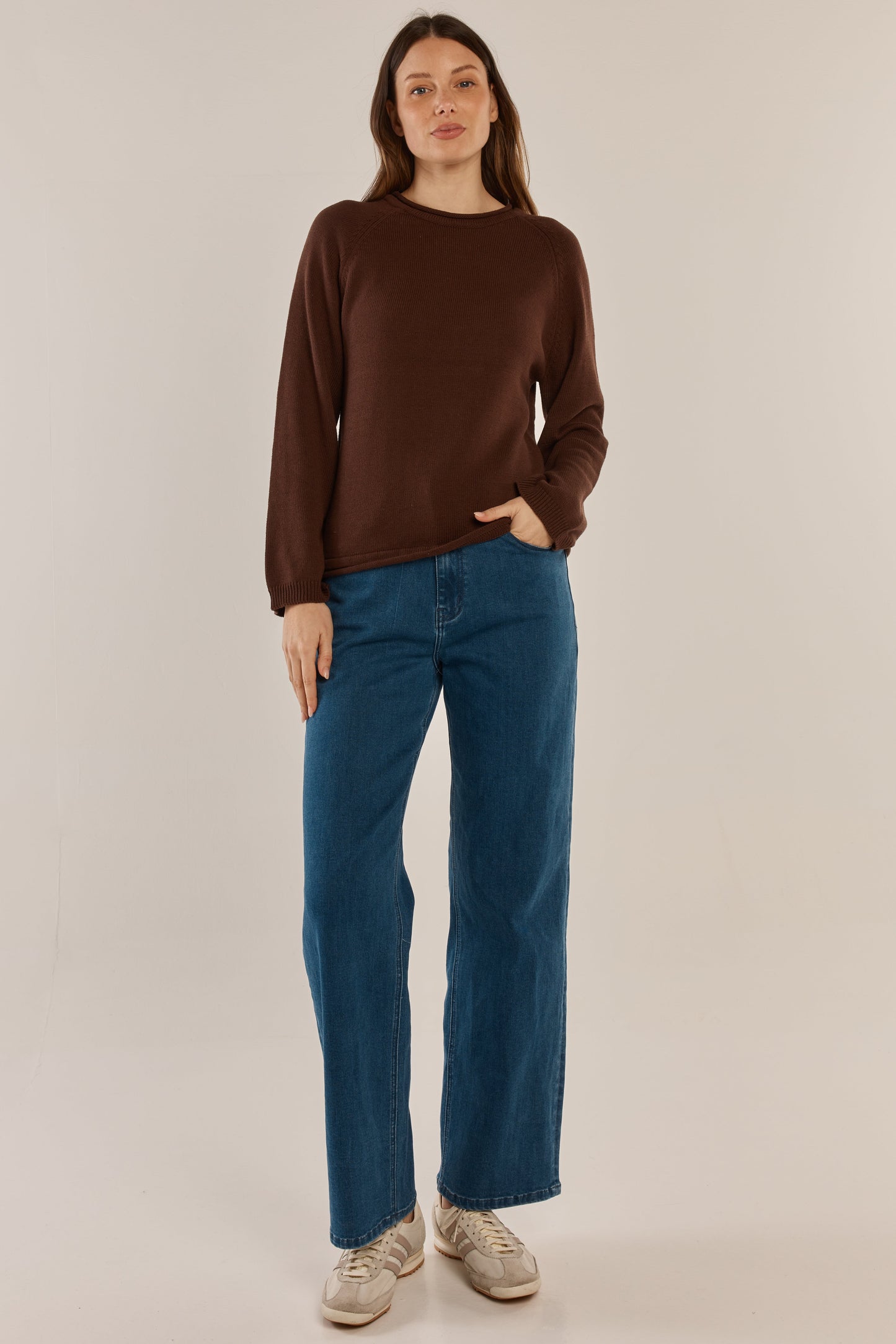Betty Basics Carrie Knit Jumper (Espresso)
