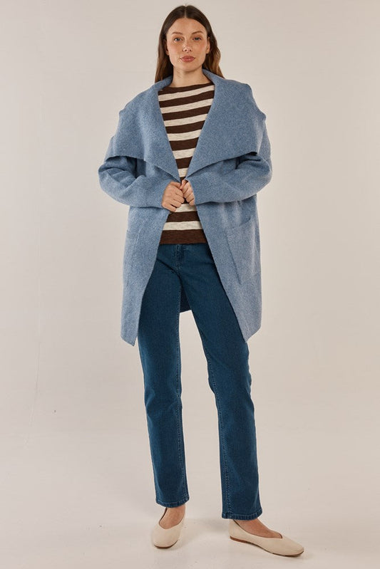 Betty Basics Abigail Cardigan (Cornflower Blue)
