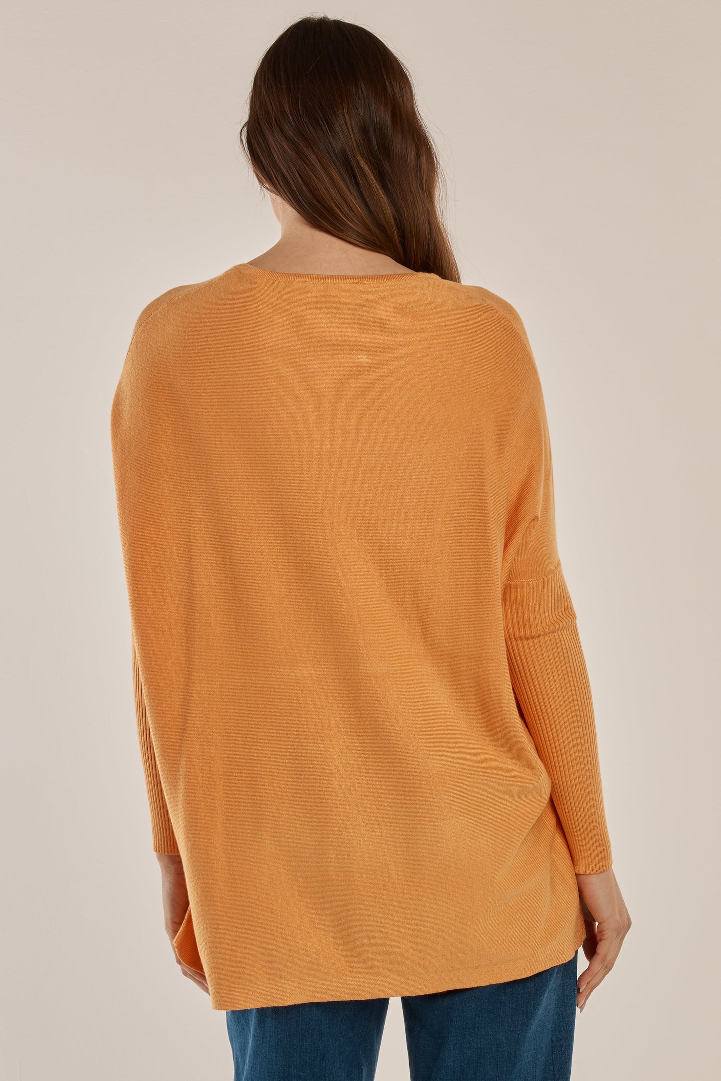 Betty Basics Blakely Batwing Sweater (Orange)