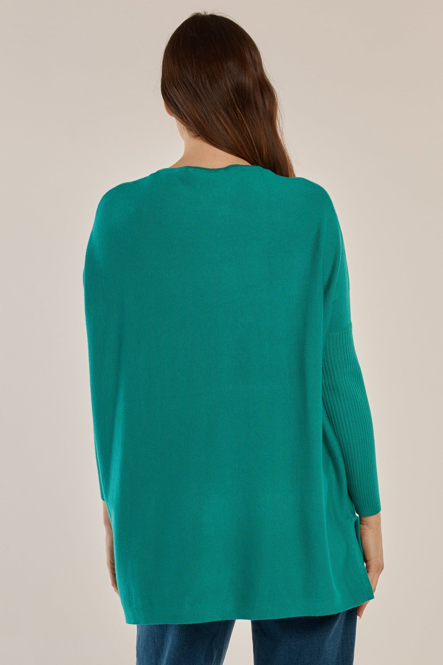 Betty Basics Blakely Batwing Sweater (Teal)
