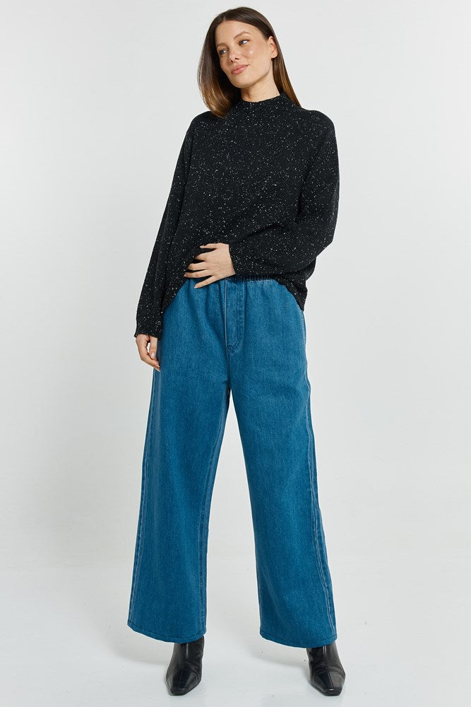 Betty Basics Carlin Knit Sweater (Black)
