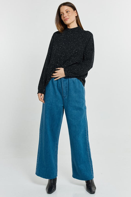 Betty Basics Carlin Knit Sweater (Black)