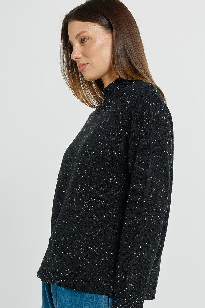 Betty Basics Carlin Knit Sweater (Black)