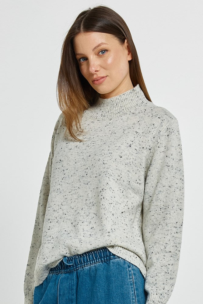 Betty Basics Carlin Knit Sweater (Cream)