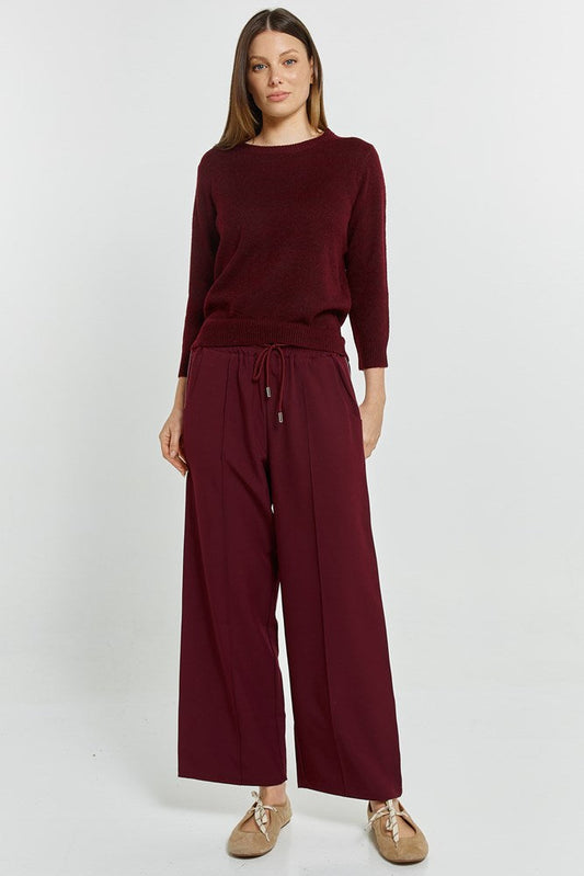 Betty Basics Morris Sweater (Wine)