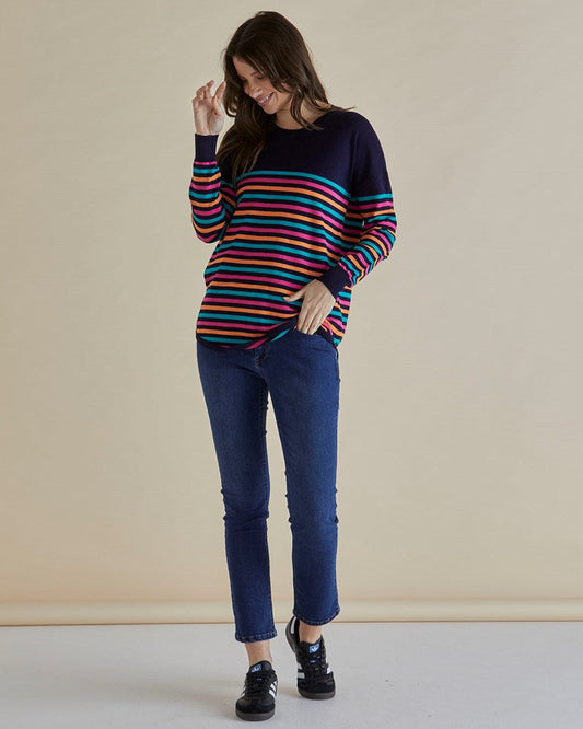 Betty Basics Sophie Knit Jumper (Rainbow)
