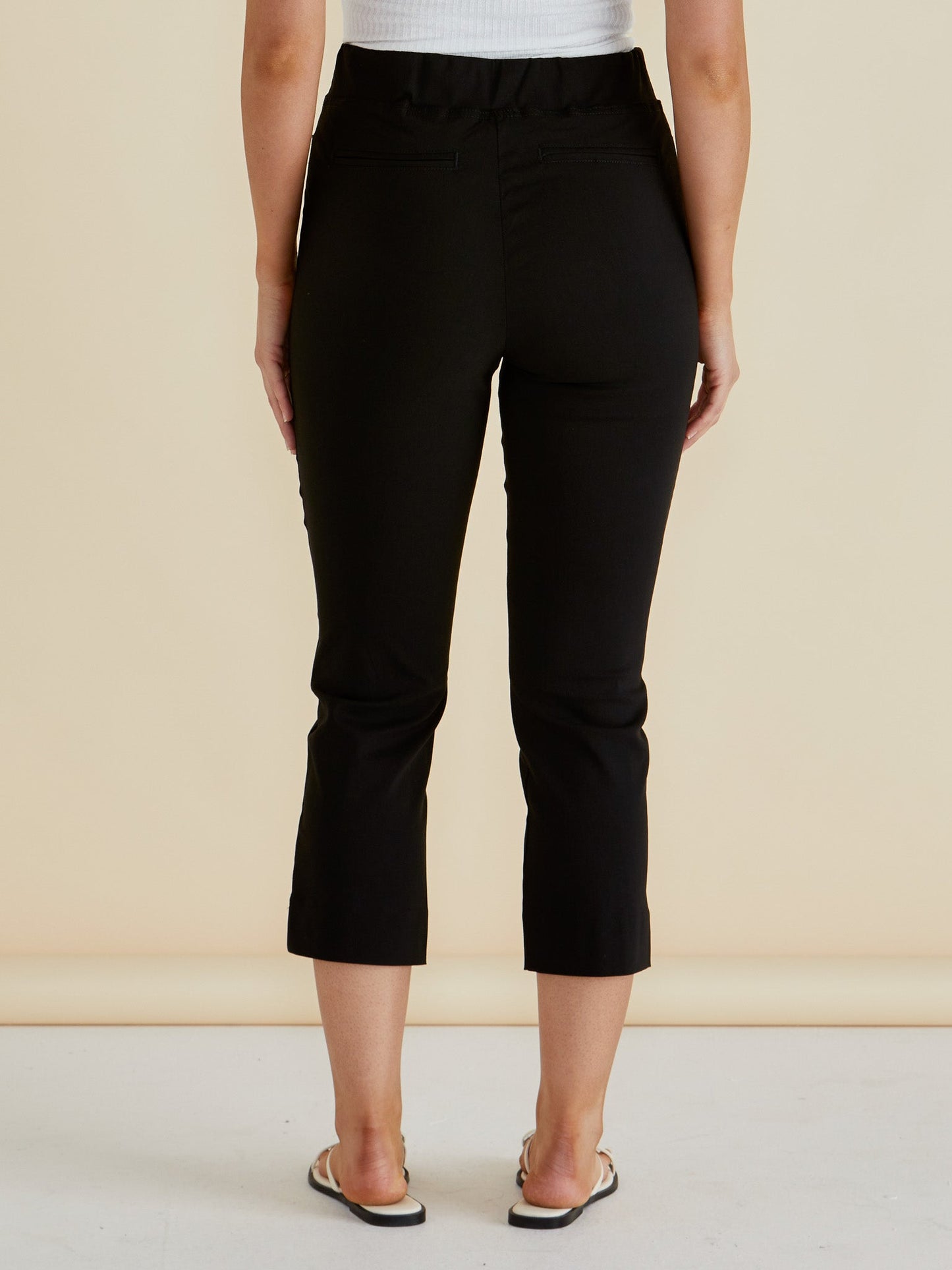 Betty Basics Crop Bengaline Pant (Black)