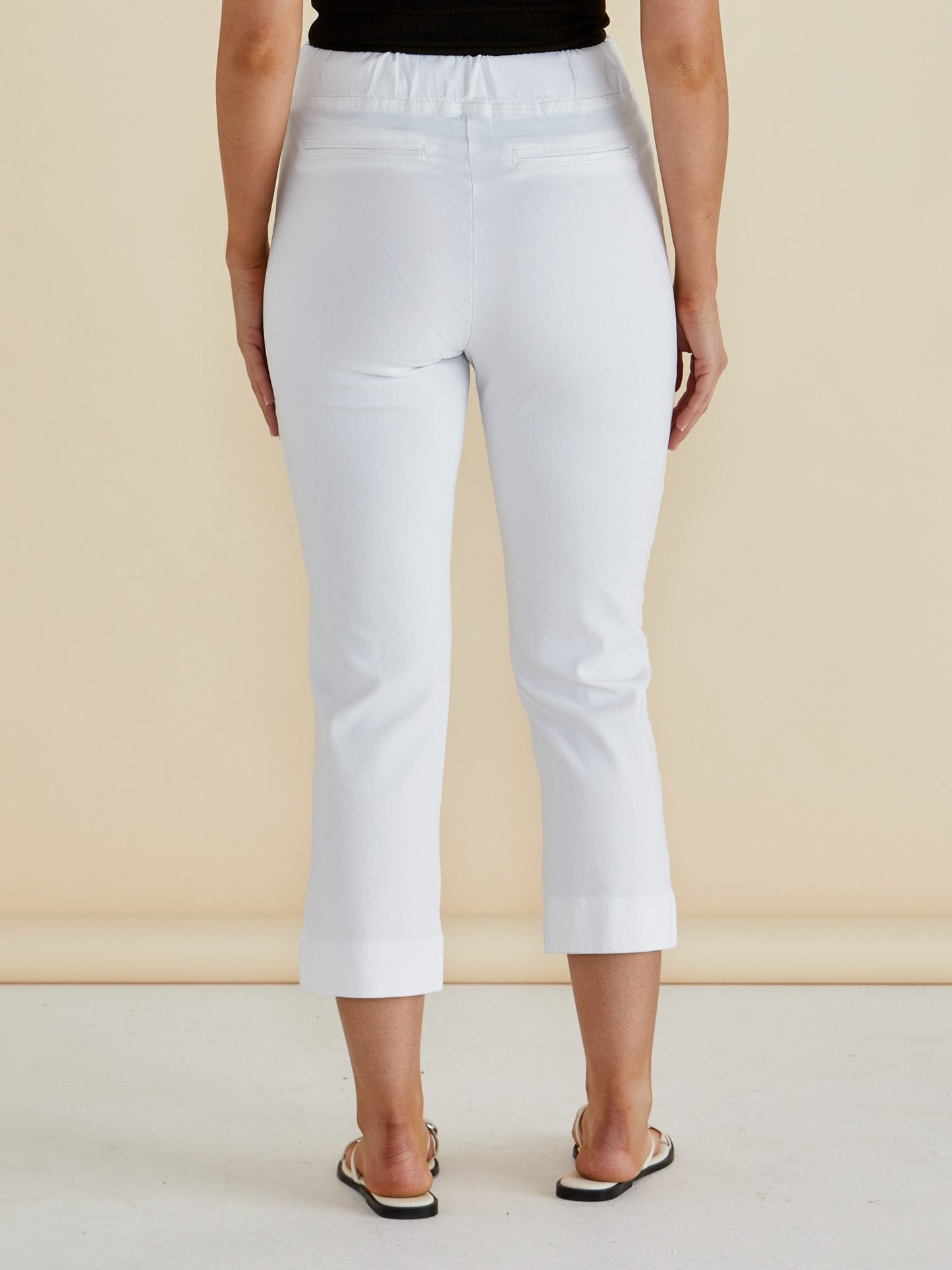 Betty Basics Camila Crop Jeans (White)