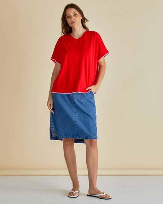 Betty Basics Avalon Tee (Red)