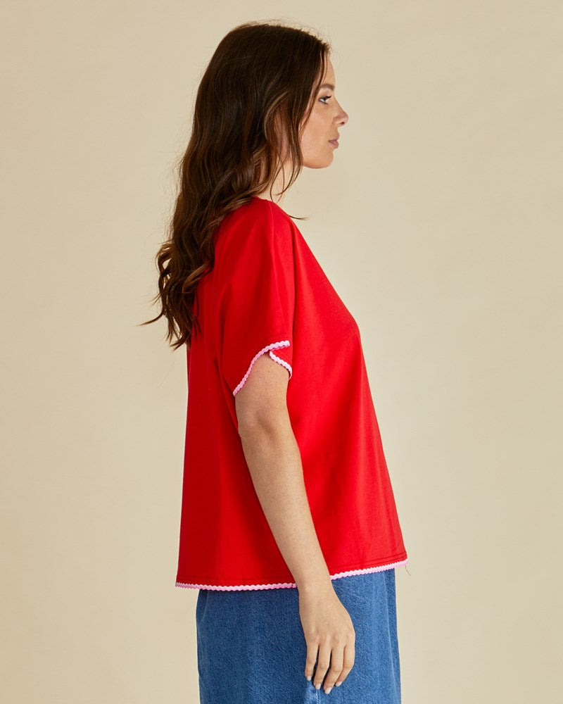 Betty Basics Avalon Tee (Red)