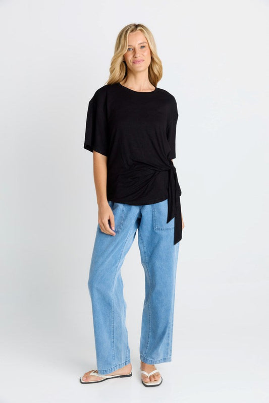 Betty Basics Knot Tee (Black)