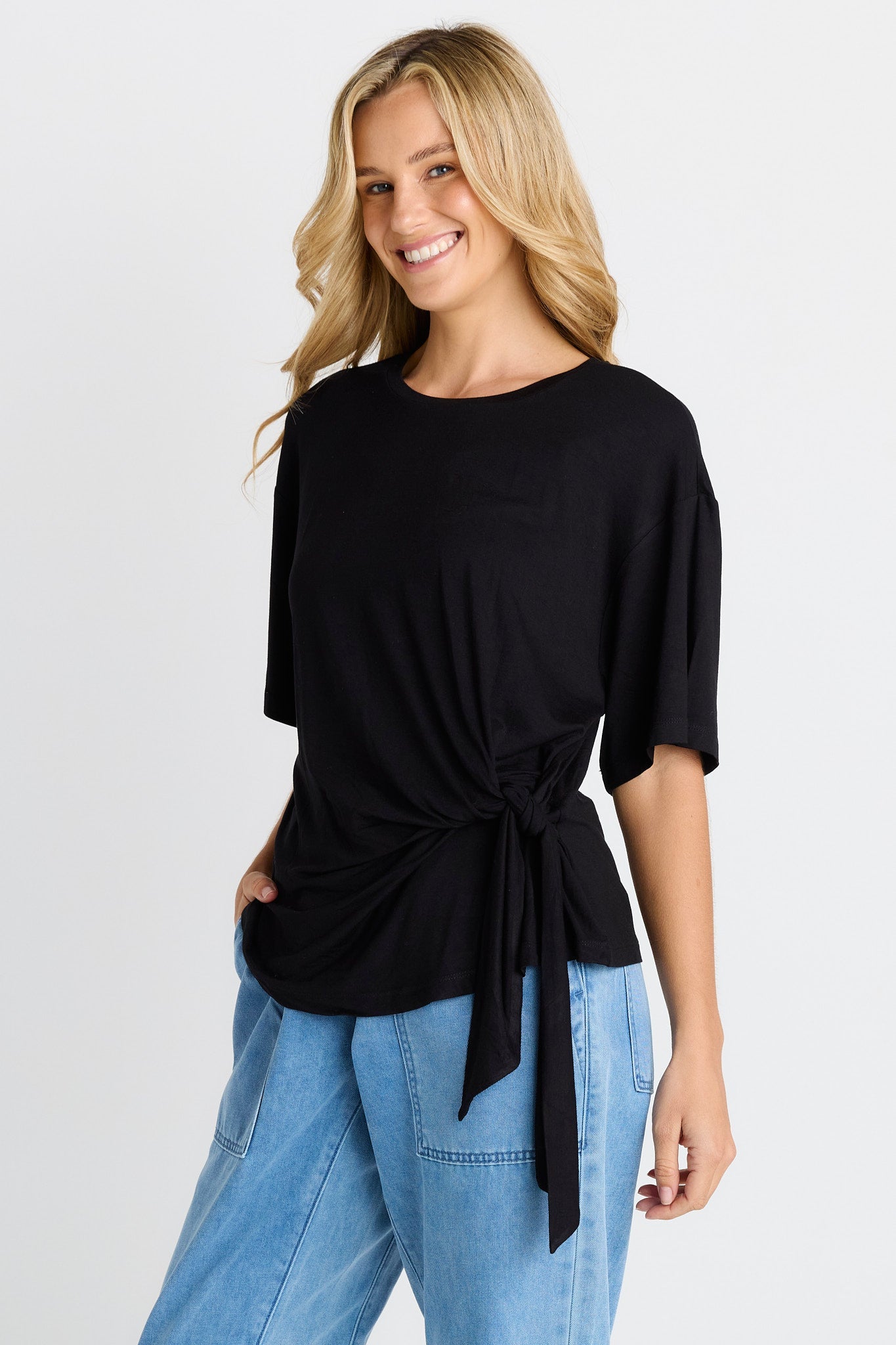 Betty Basics Knot Tee (Black)
