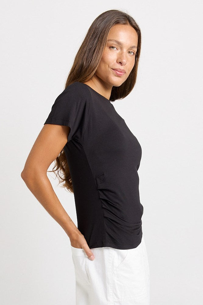 Betty Basics Victoria Viscose Tee (Black)