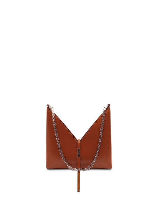 Image of Bags. Productname: GIVENCHY Small Cut Out Bag with Chain in BROWN colour by brand - GIVENCHY