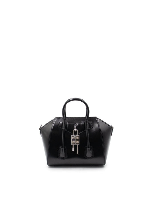 Image of Bags. Productname: GIVENCHY Mini Antigona Lock Bag in BLACK colour by brand - GIVENCHY