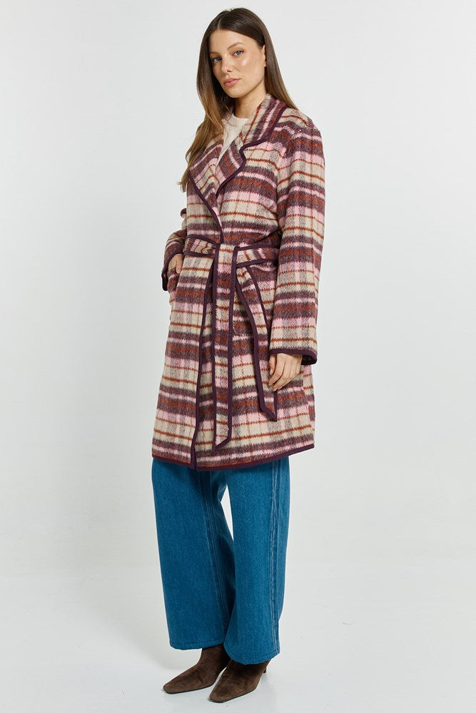 Betty Basics Sundae Coat (Wine Check)