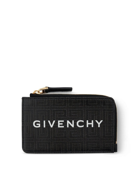 Image of Wallets & Money Clips. Productname: GIVENCHY G Cut Zipped Cardholder in BLACK colour by brand - GIVENCHY