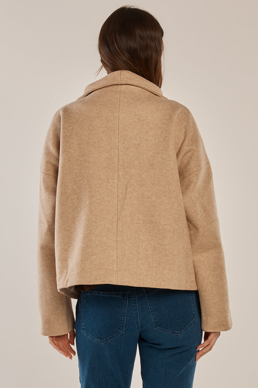 Betty Basics Prue Pea Coat (Cream)