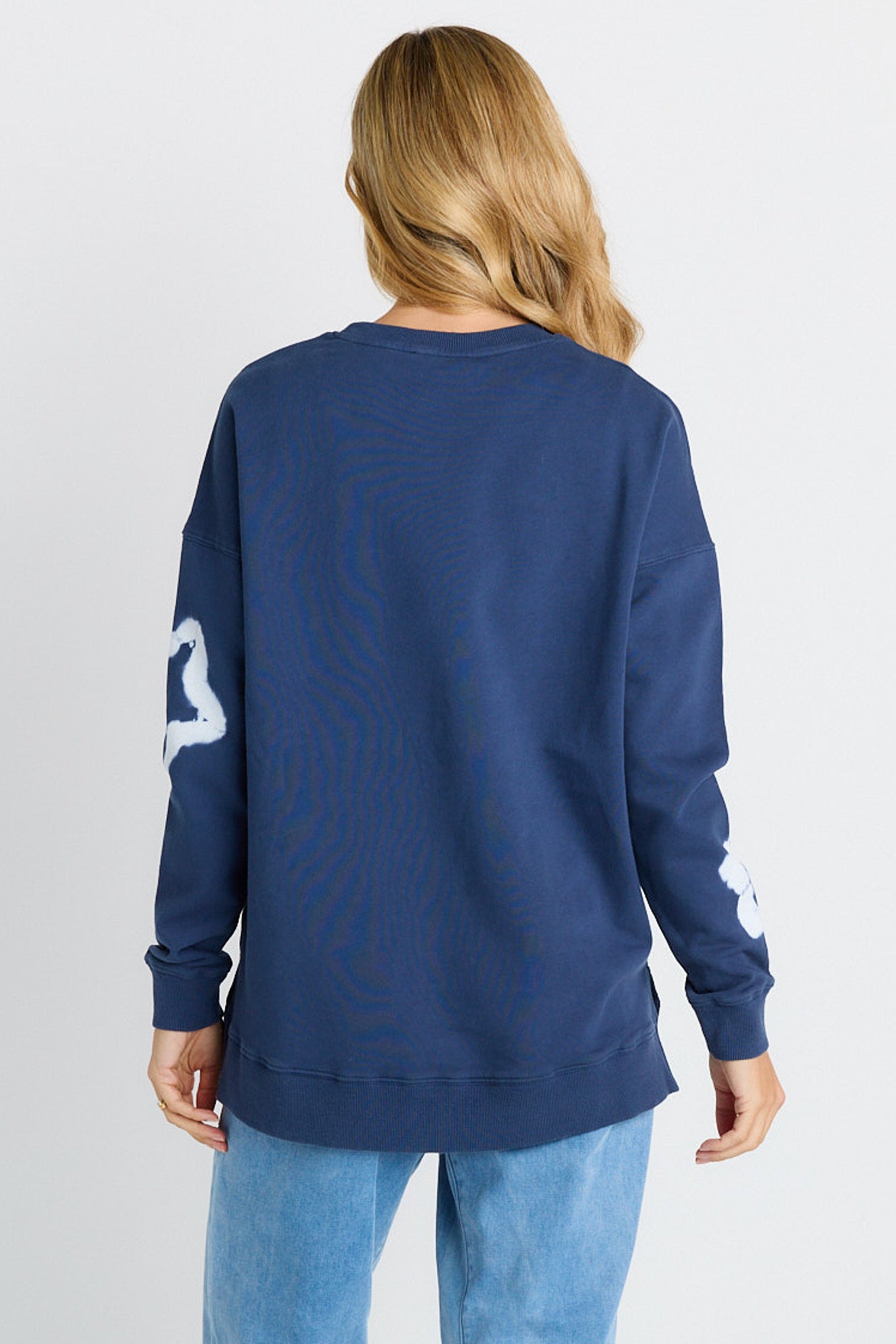 Betty Basics Palma Sweat Navy Star (Navy Stars)
