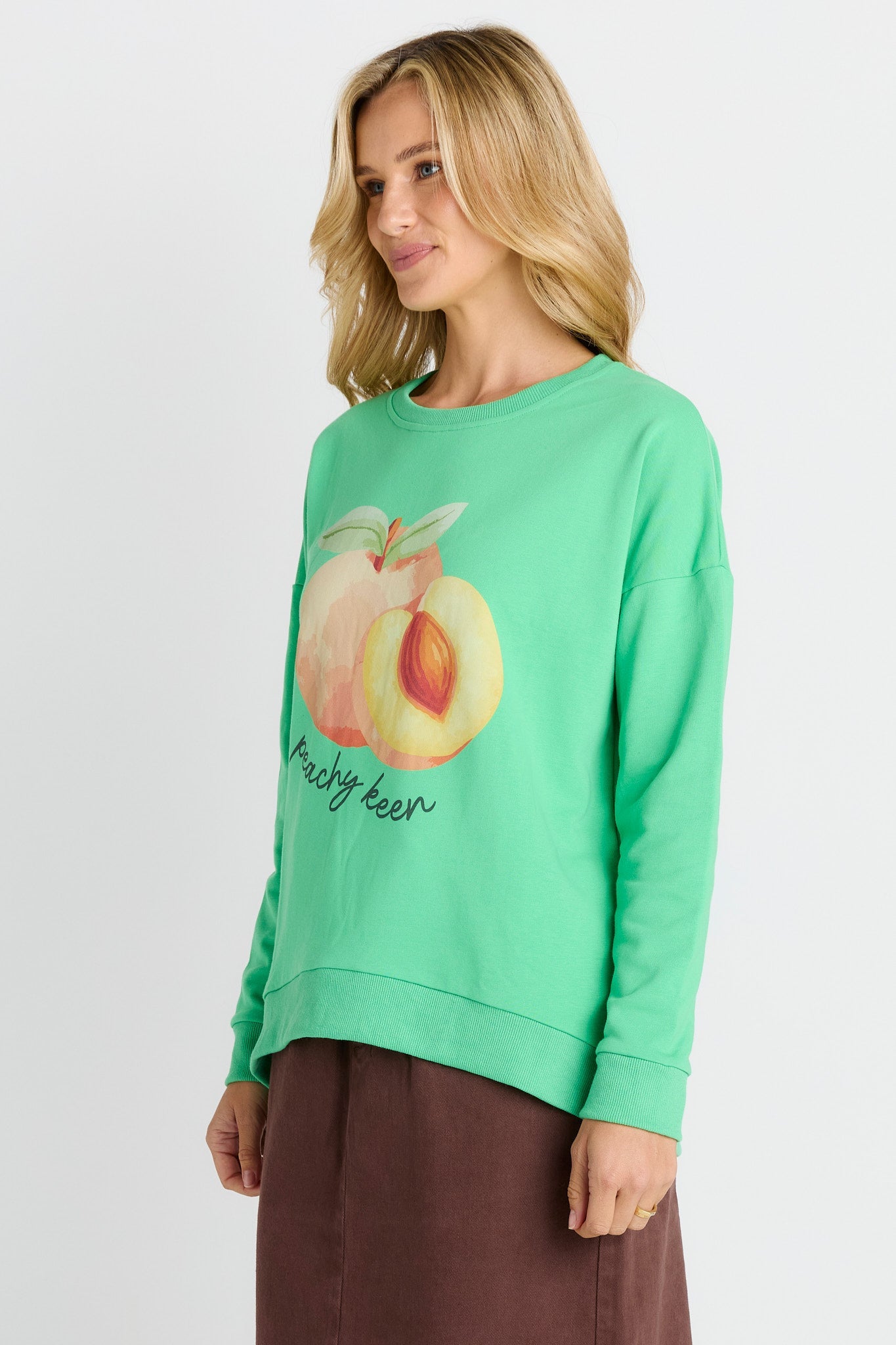 Betty Basics Palma Sweat (Peachy Keen Print)