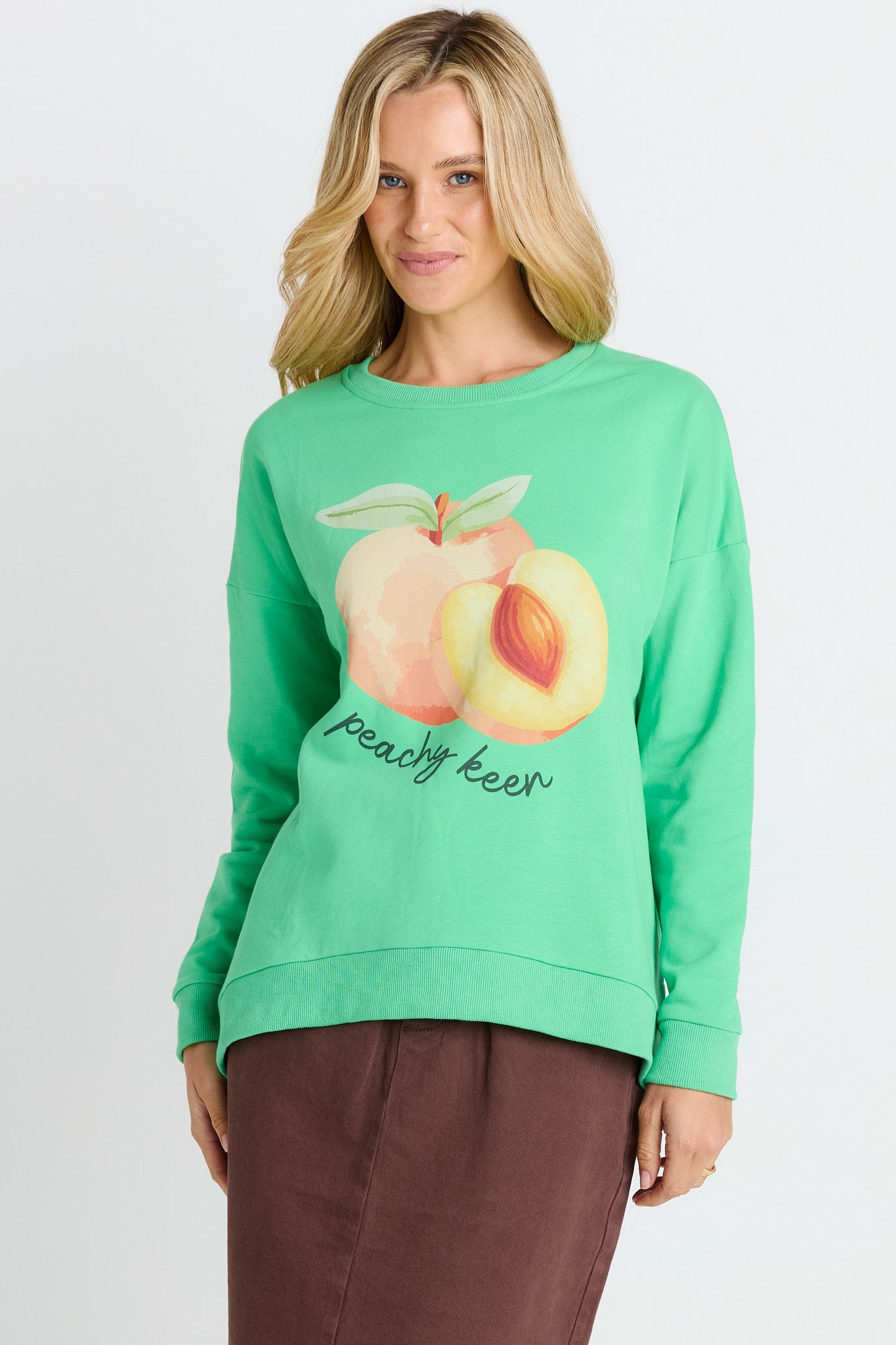 Betty Basics Palma Sweat (Peachy Keen Print)