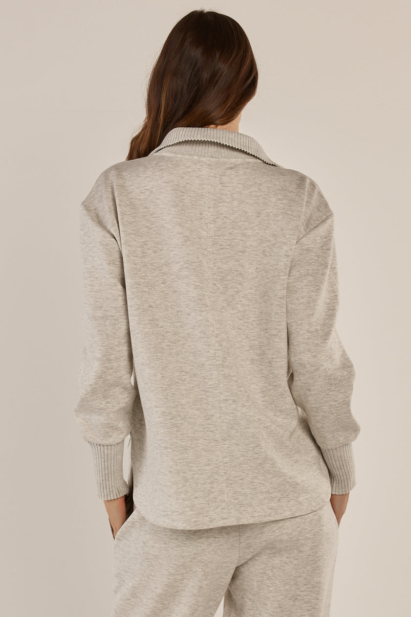 Betty Basics Sabina Sweatshirt (Grey Marle)