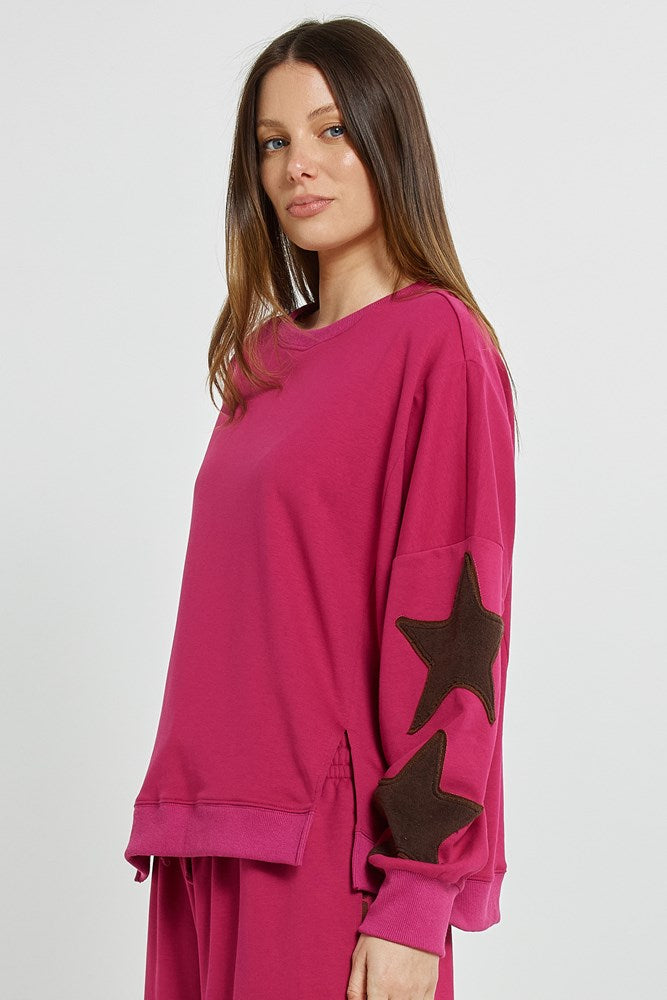 Betty Basics Saskia Sweatshirt (Mulberry)