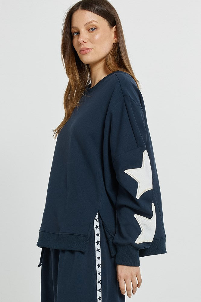 Betty Basics Saskia Sweatshirt (Navy)