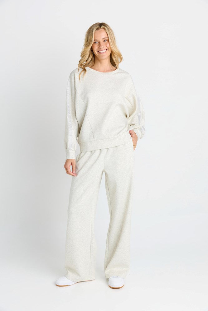 Betty Basics Marcy Sweatshirt (Grey Marle)