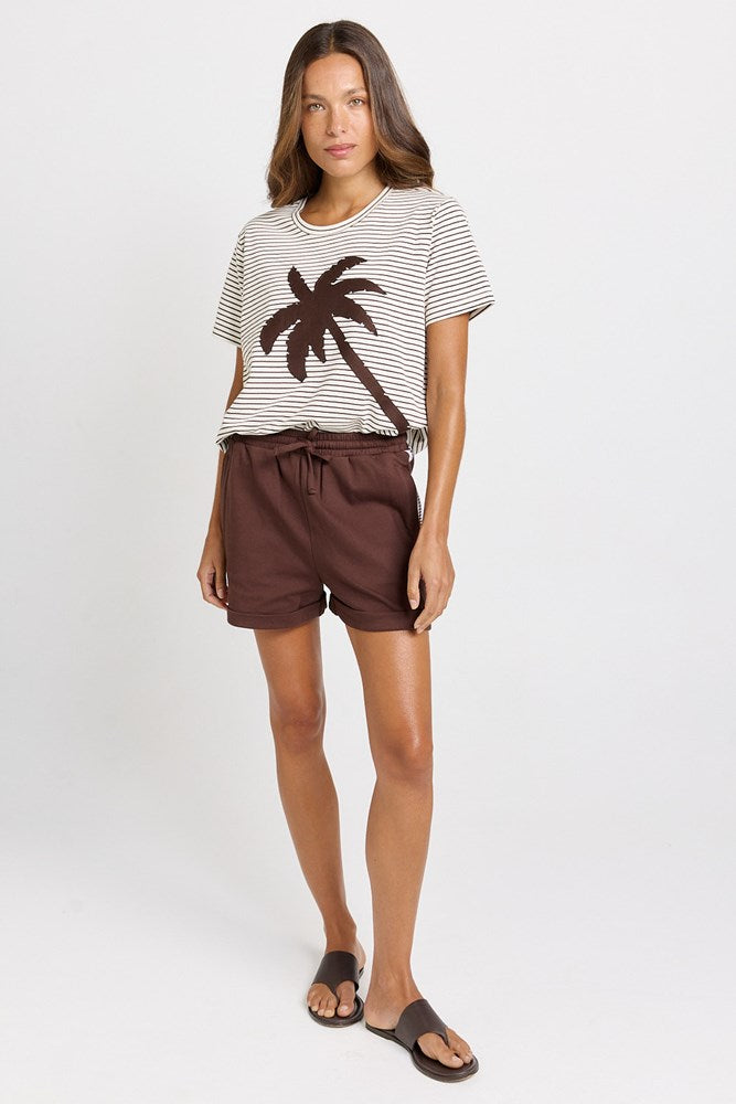 Betty Basics Nikki Cotton Relax Short (Chocolate)