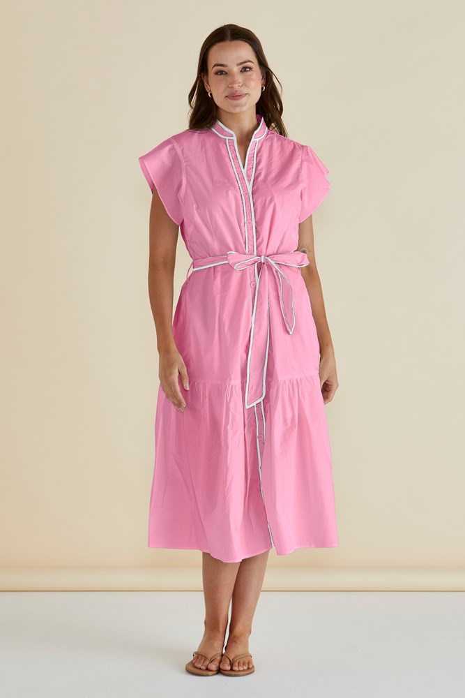 Image of Dresses. Productname: Betty Basics Mari Dress Blush in Blush colour by brand - Betty Basics