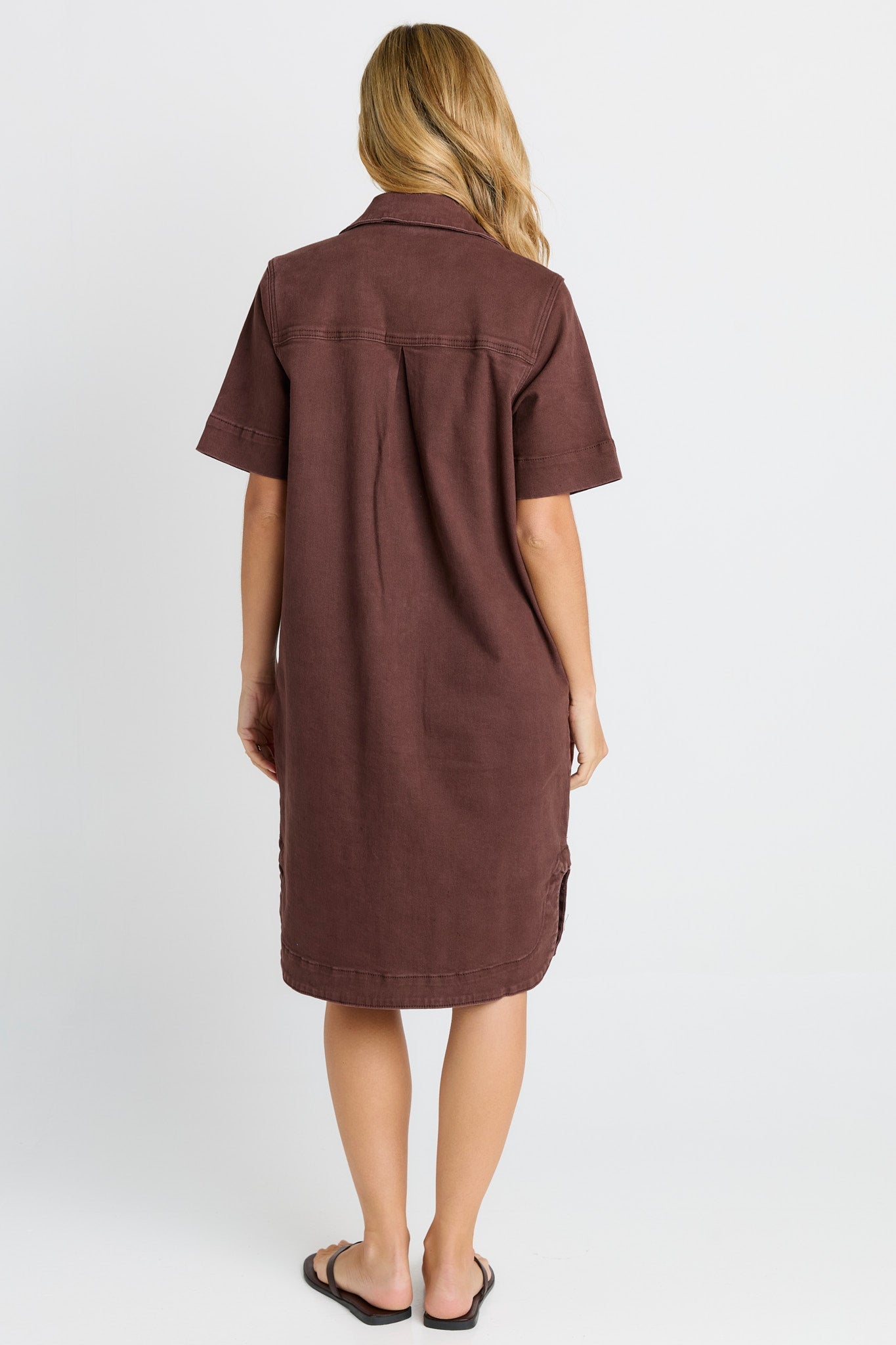 Betty Basics Dawson Denim Dress (Chocolate)