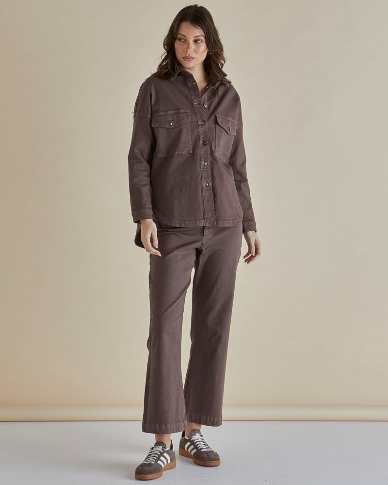 Betty Basics Cherry Denim Shirt (Coco)