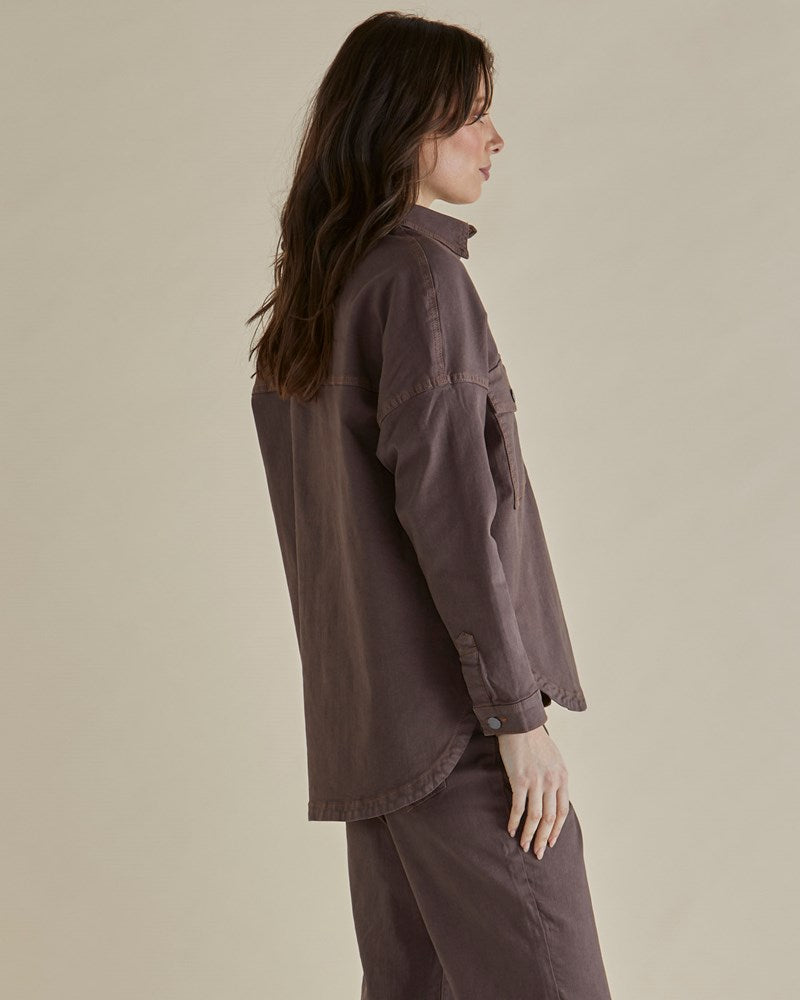 Betty Basics Cherry Denim Shirt (Coco)