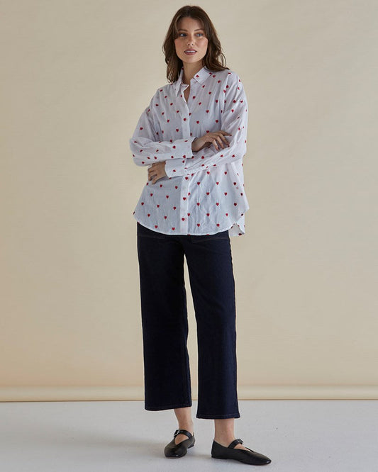 Betty Basics Sage Shirt (Red Heart)