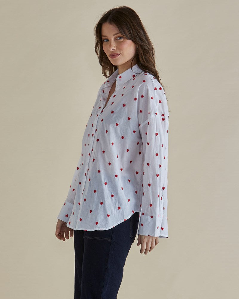 Betty Basics Sage Shirt (Red Heart)