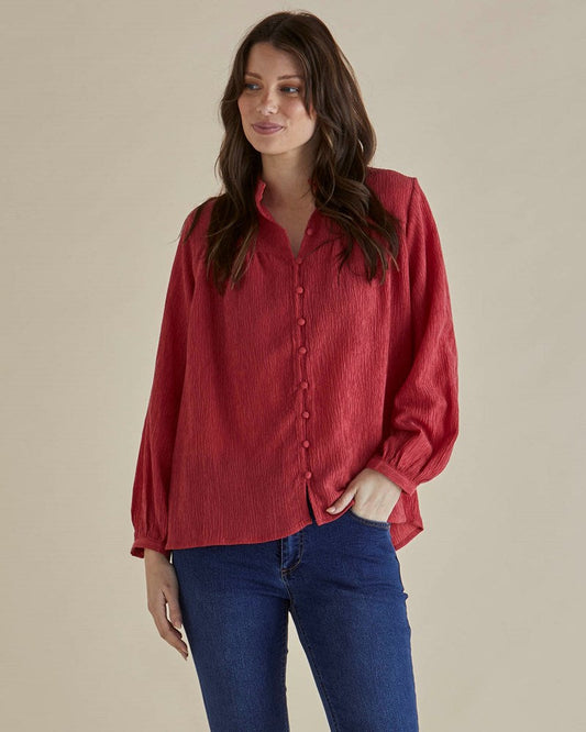 Image of Blouses. Productname: Betty Basics Marie Blouse Dusty Pink in Dusty Pink colour by brand - Betty Basics