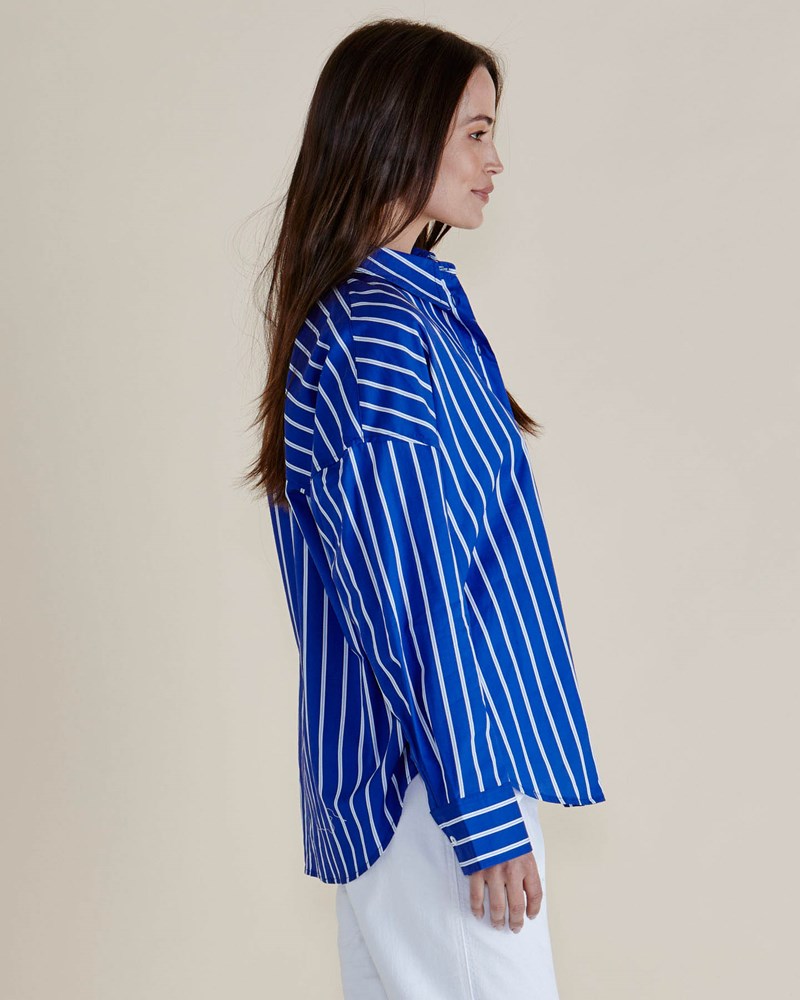 Betty Basics Regatta Shirt (Blue Stripe)