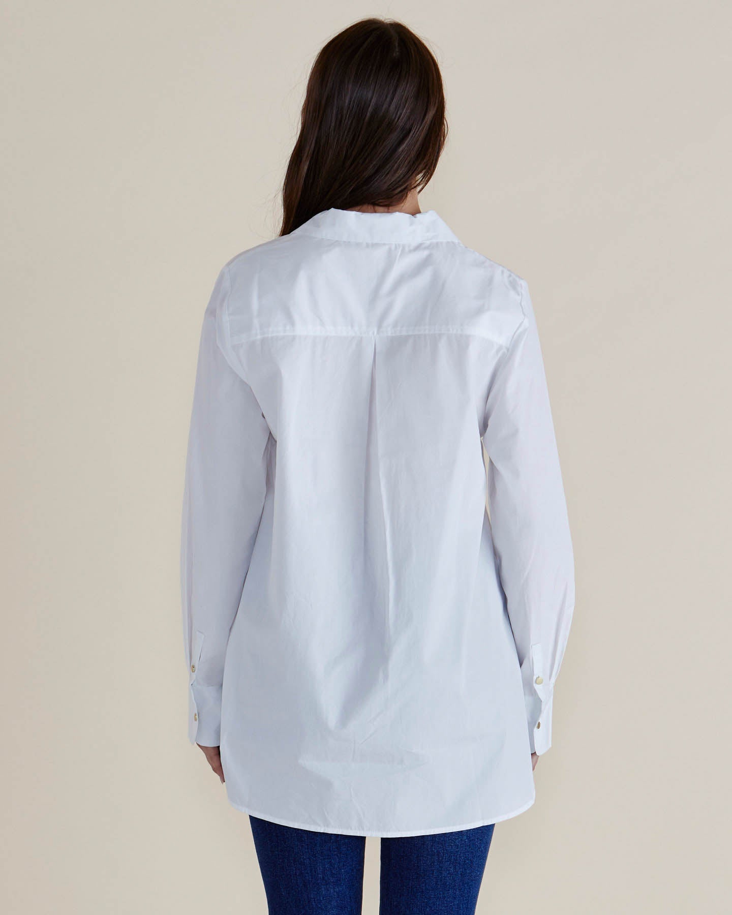 Betty Basics Shellie Poplin Shirt (White)