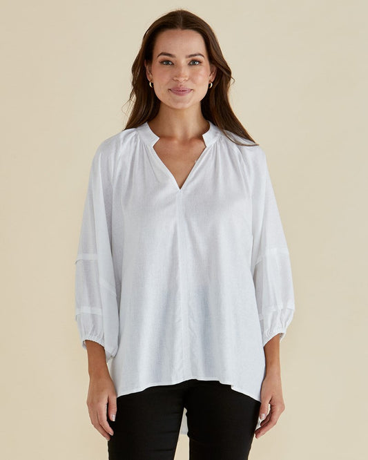 Image of Blouses. Productname: Betty Basics Grazia Blouse White in White colour by brand - Betty Basics