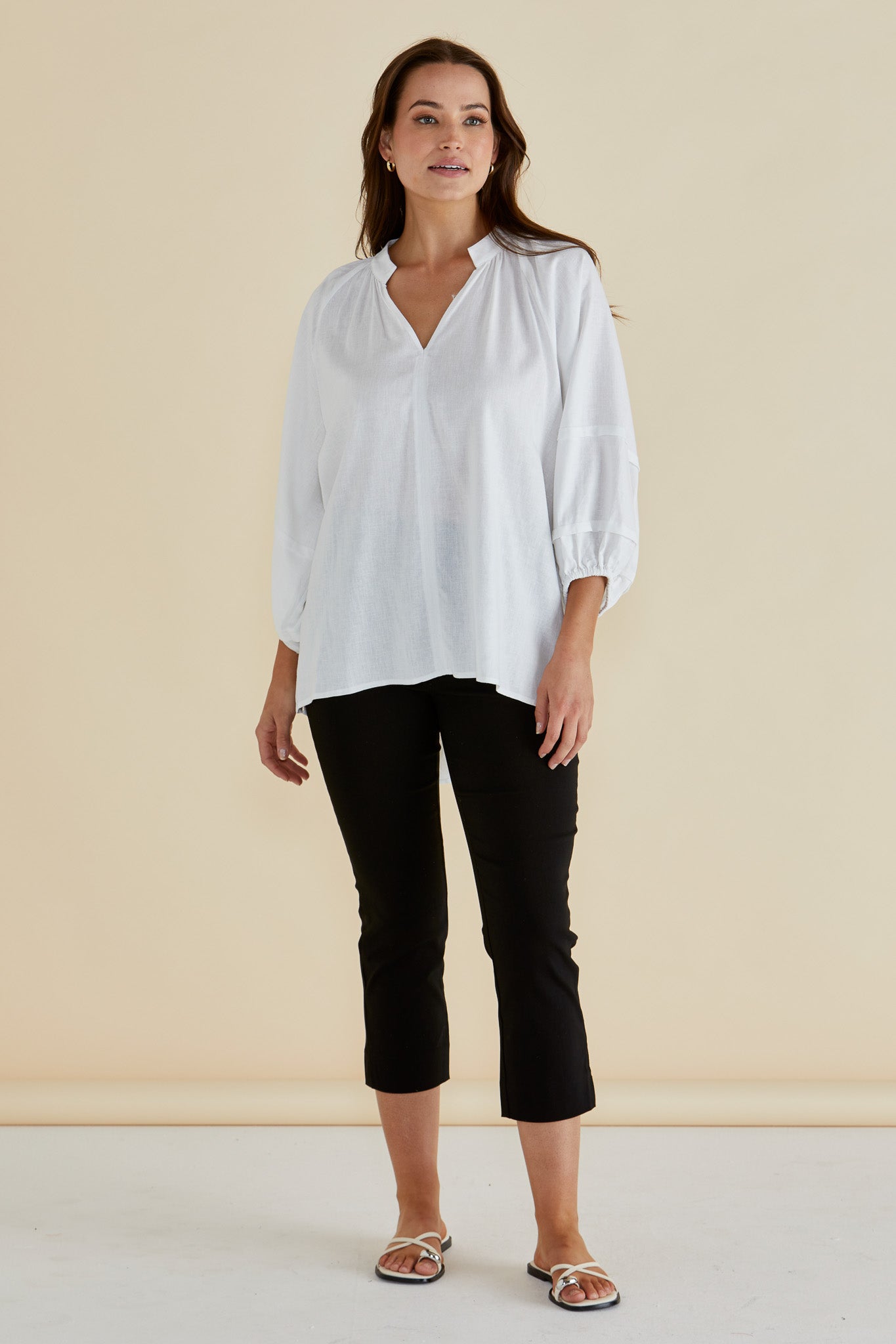 Betty Basics Grazia Blouse (White)