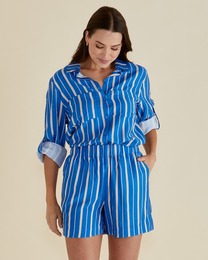 Betty Basics Mills Shirt (Blue Stripe)