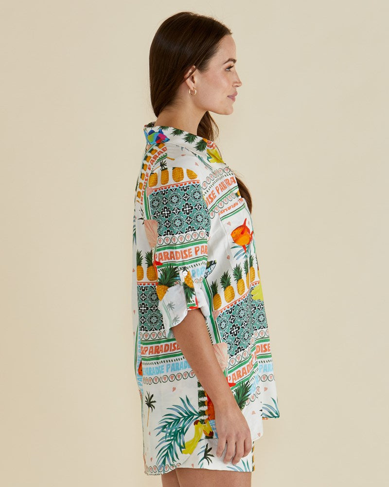 Betty Basics Mills Shirt (Paradise Print)