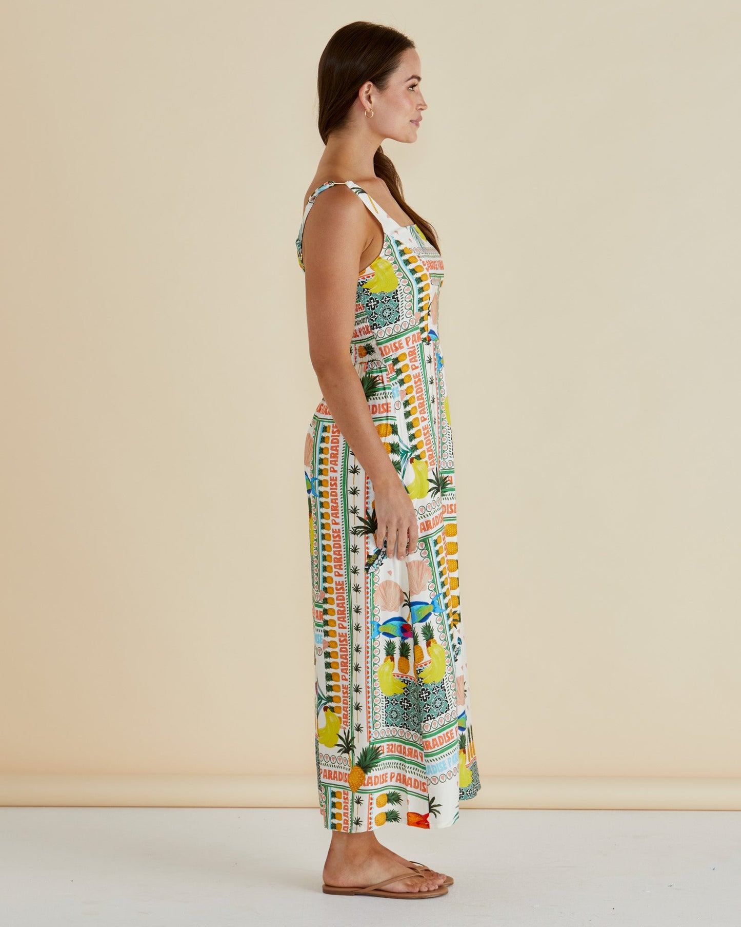 Betty Basics Tegan Midi Dress (Paradise Print)